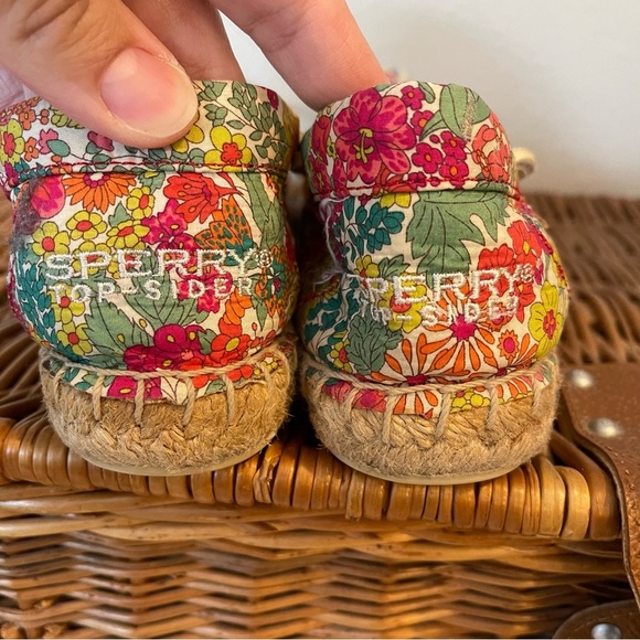 Sperry Top Sider Shoes Womens 8 Floral Espadrille Flats STS91860 Multicolor - Picture 6 of 9
